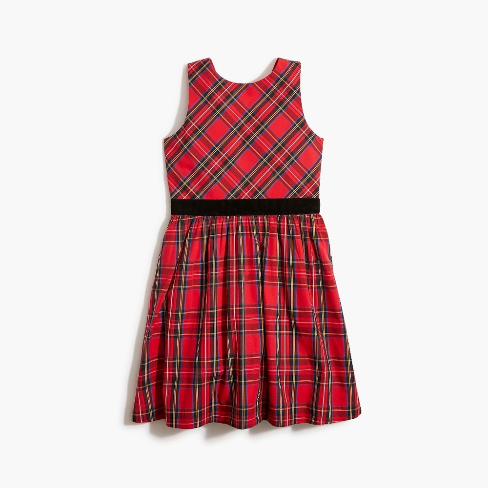 New! J.Crew sz 4 Crewcuts Girls holiday red tartan plaid dress NWT BB648
